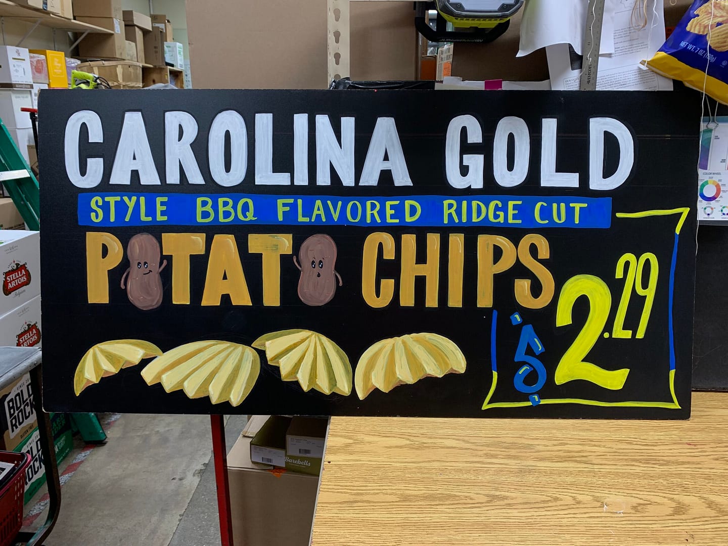 Carolina Gold Chalkboard